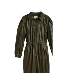 Combinaison Pilots Cuir Vegan vert kaki