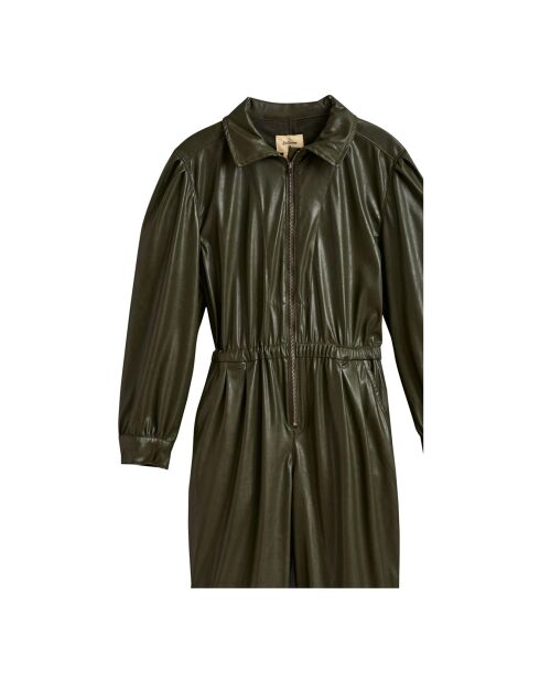 Combinaison Pilots Cuir Vegan vert kaki