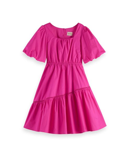 Robe Ajourée rose fuschia