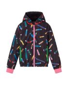 Blouson Polyester Recyclé Crayons noir