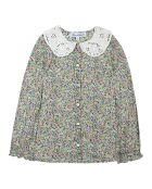 Blouse Col Brodé Liberty Exclusif noir/multicolore