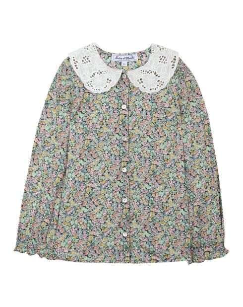 Blouse Col Brodé Liberty Exclusif noir/multicolore