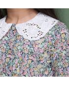 Blouse Col Brodé Liberty Exclusif noir/multicolore
