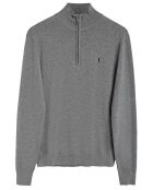 Pull Rigby Go Zipper Neck gris