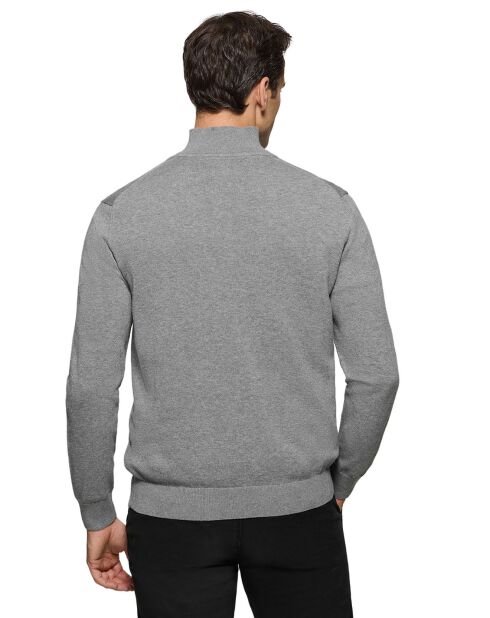 Pull Rigby Go Zipper Neck gris