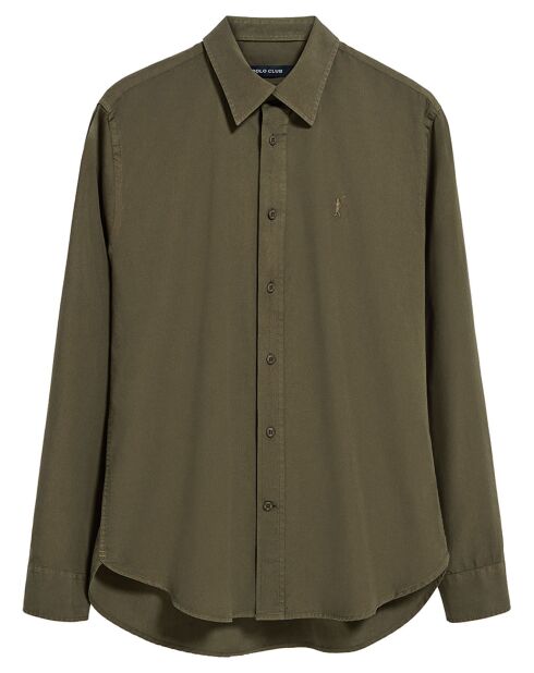 Chemise Popeline Rigby Go vert foncé