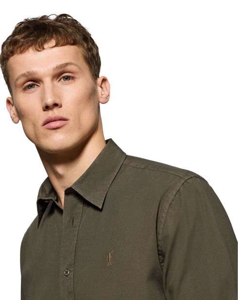 Chemise Popeline Rigby Go vert foncé