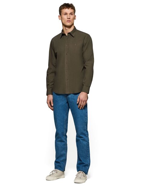Chemise Popeline Rigby Go vert foncé