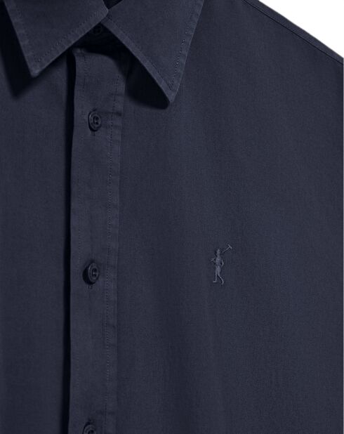 Chemise Popeline Rigby Go bleu marine