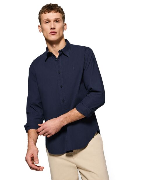 Chemise Popeline Rigby Go bleu marine