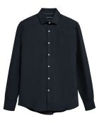 Chemise Popeline Monogram bleu marine
