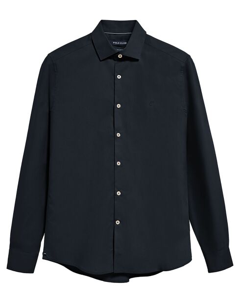 Chemise Popeline Monogram bleu marine