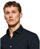 Chemise Popeline Monogram bleu marine