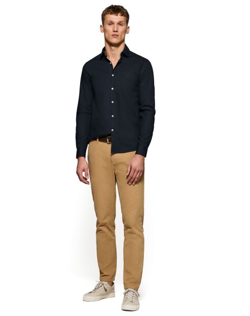 Chemise Popeline Monogram bleu marine