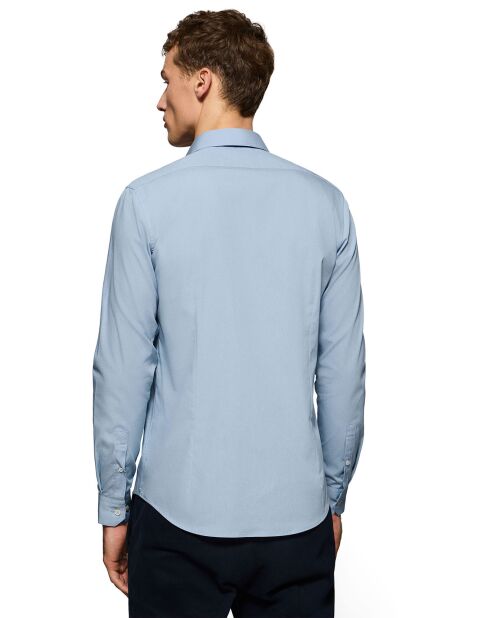 Chemise PopelineMonogram bleu ciel