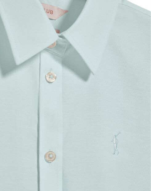 Rigby Go aquamarijn Oxford-hemd