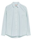 Chemise Oxford Block aquamarine