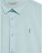 Chemise en Lin mélangé Rigby Go aquamarine
