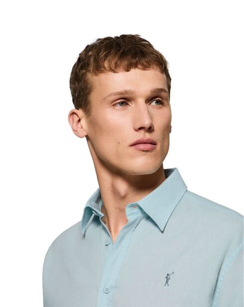 Chemise en Lin mélangé Rigby Go aquamarine
