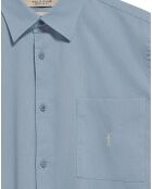 Chemise en Lin mélangé manches courtes Rigby Go Pocket bleu ciel
