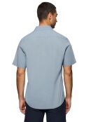 Chemise en Lin mélangé manches courtes Rigby Go Pocket bleu ciel