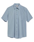 Chemise en Lin mélangé manches courtes Rigby Go Pocket bleu ciel