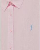 Chemise en Lin mélangé Rigby Go rose