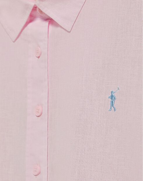 Chemise en Lin mélangé Rigby Go rose