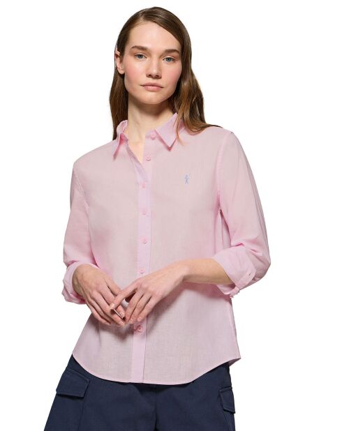Chemise en Lin mélangé Rigby Go rose