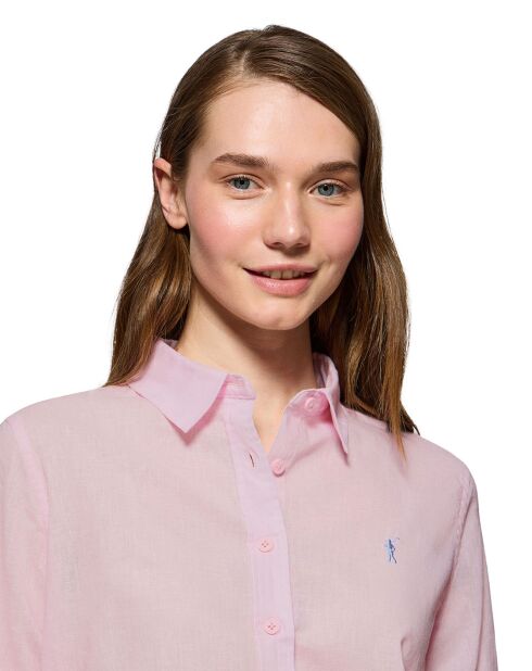 Chemise en Lin mélangé Rigby Go rose
