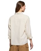 Chemise en Lin mélangé Pc Monogram beige
