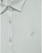 Chemise en Lin mélangé Pc Monogram vert clair