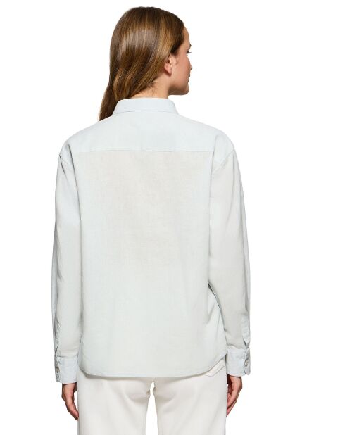 Chemise en Lin mélangé Pc Monogram vert clair