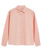 Chemise en Lin mélangé Pc Monogram saumon