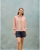 Chemise en Lin mélangé Pc Monogram saumon