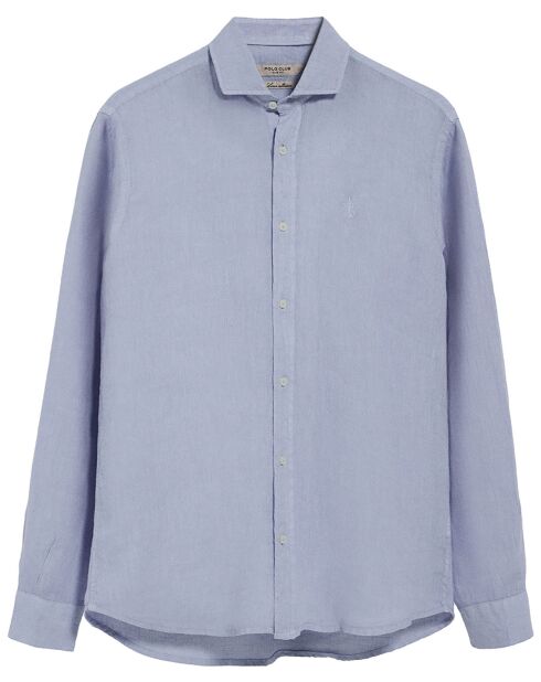 Chemise 100% Lin Rigby Best bleu ciel