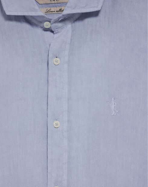 Chemise 100% Lin Rigby Best bleu ciel