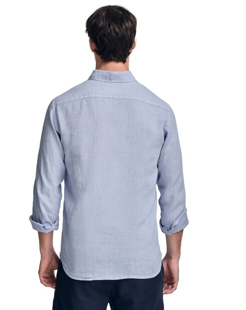 Chemise 100% Lin Rigby Best bleu ciel