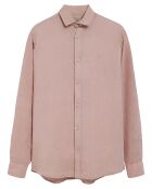 Chemise 100% Lin Pc Monogram rose