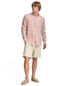 Chemise 100% Lin Pc Monogram rose