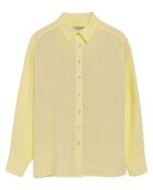 Chemise 100% Lin Pc Monogram jaune clair