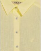 Chemise 100% Lin Pc Monogram jaune clair