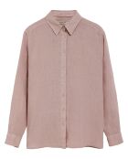 Chemise 100% Lin Pc Monogram rose