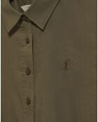 Chemise en Lin mélangé Rigby Go vert foncé