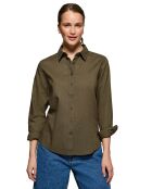 Chemise en Lin mélangé Rigby Go vert foncé