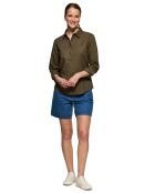 Chemise en Lin mélangé Rigby Go vert foncé