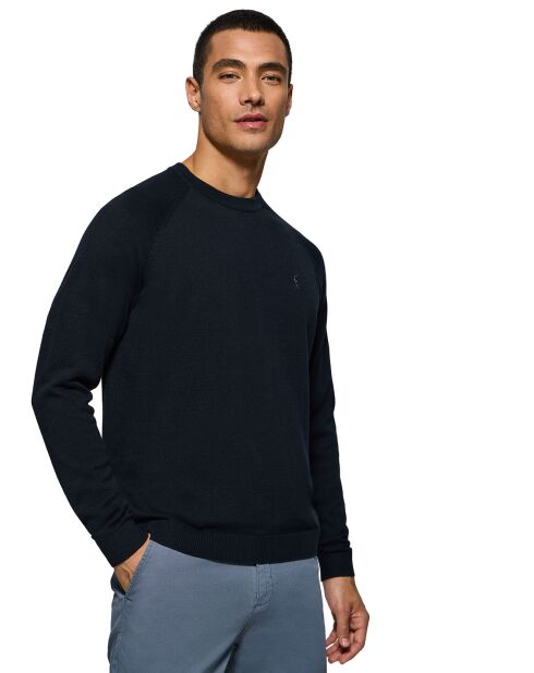 Pull en Lin mélangé Rigby Go U  bleu marine