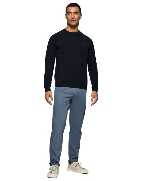 Pull en Lin mélangé Rigby Go U  bleu marine
