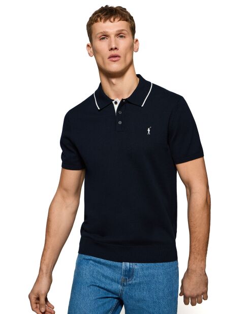 Pull Rigby Go Polo Neck bleu marine