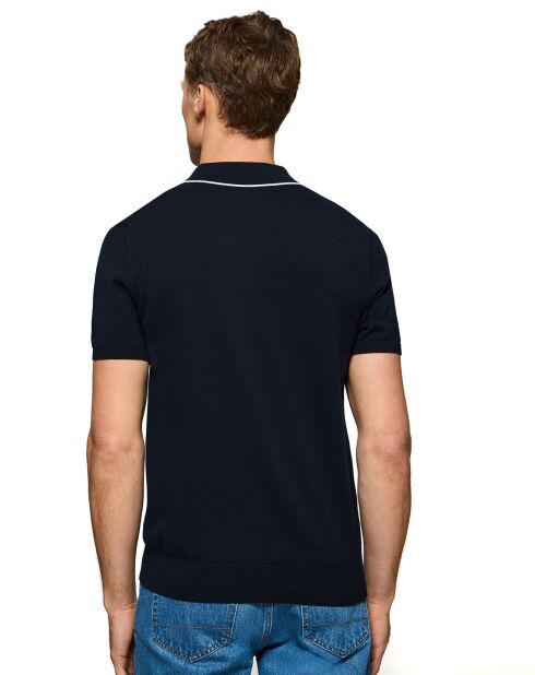Pull Rigby Go Polo Neck bleu marine